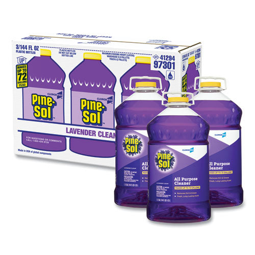 Pine-Sol All Purpose Cleaner Lavender Clean 144 Oz Bottle 3/Case