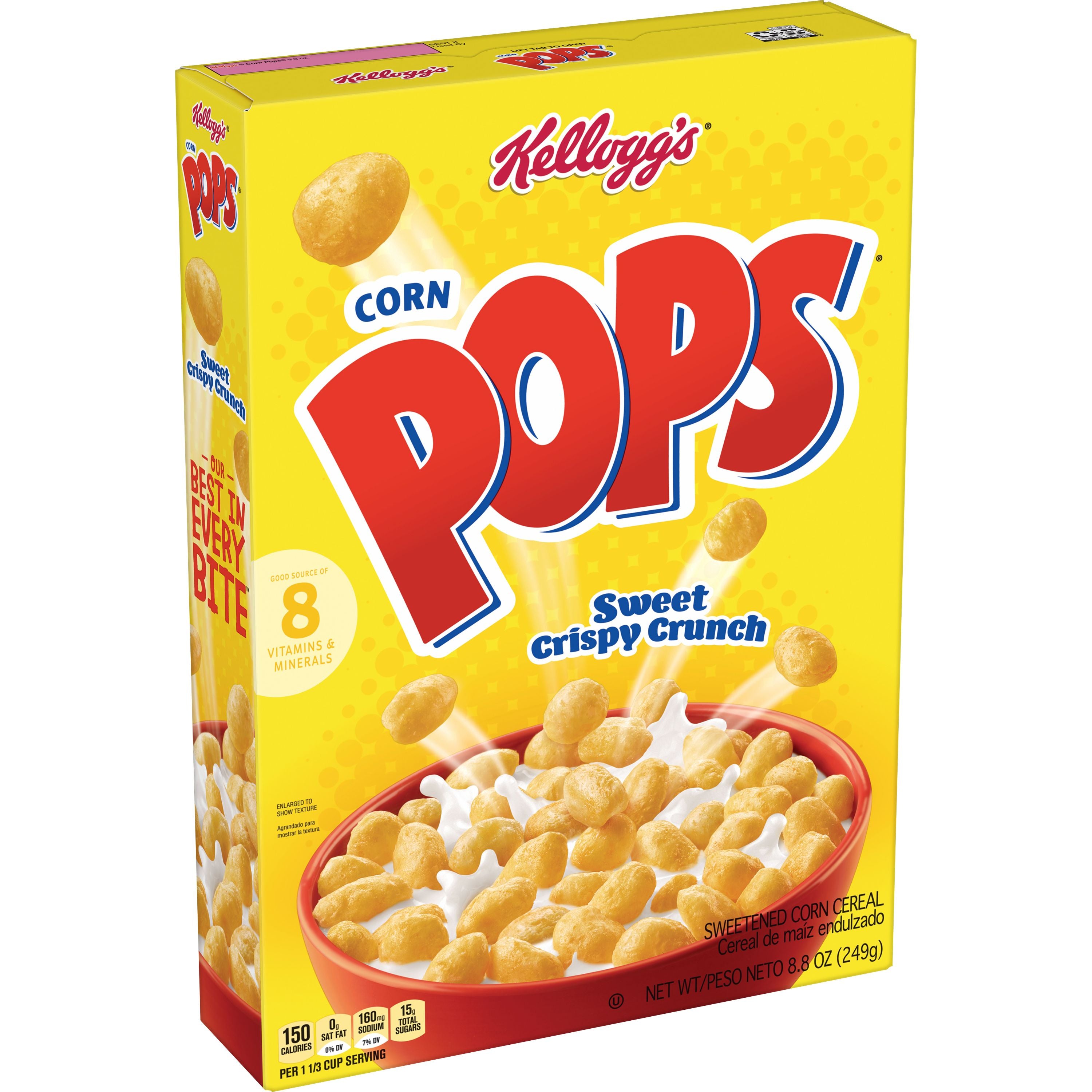 ケロッグ シュガーポン Kellogg's Corn Pops 935g 2袋 Kellogg's Corn Pops Original Cereal Box-8.8 oz.-18/Case MPN