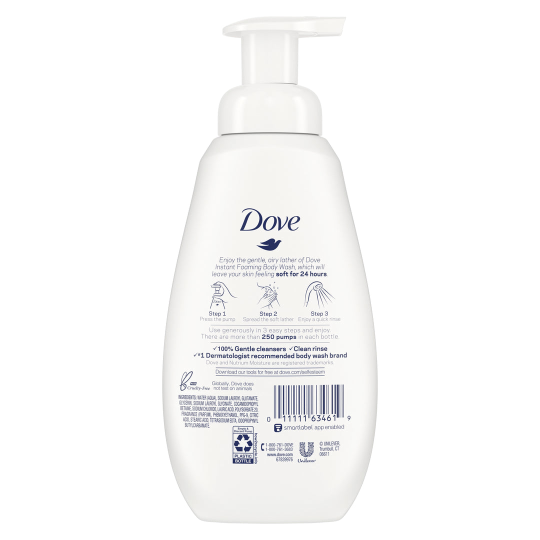 Dove Body Wash Deep Moisture Shower Foam-13.5 fl. oz.-4/Case