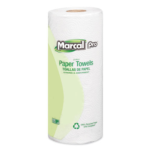 Marcal PRO™ 100% Premium Recycled Perforated Kitchen Roll Towels 2-ply 11x9 White 70/roll 15 Rolls/Case