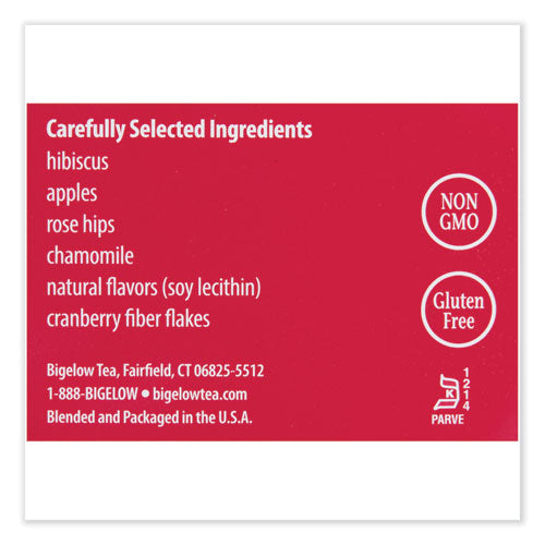 Bigelow Cranberry Apple Herbal Tea 28/box