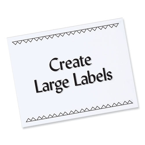 Labels, Laser Printers, 8.5 X 11, White, 100/box