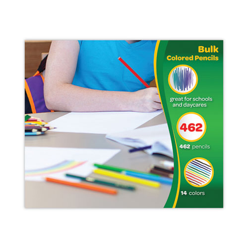 Color Pencil Classpack Set, 3.3 Mm, 2b (#1), Assorted Lead/barrel Colors, 462/box