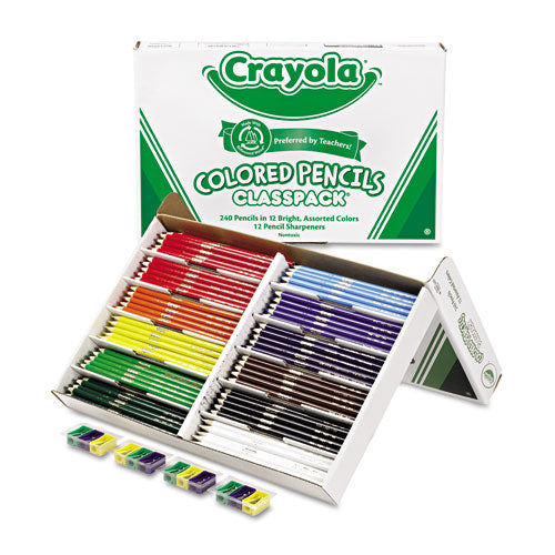 Color Pencil Classpack Set, 3.3 Mm, 2b (#1), Assorted Lead/barrel Colors, 462/box