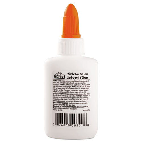 Washable School Glue, 1.25 Oz, Dries Clear