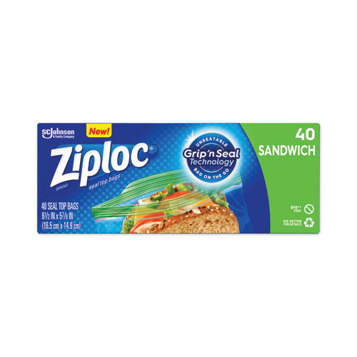 Resealable Sandwich Bags, 1.2 Mil, 6.5" X 6", Clear, 500/box