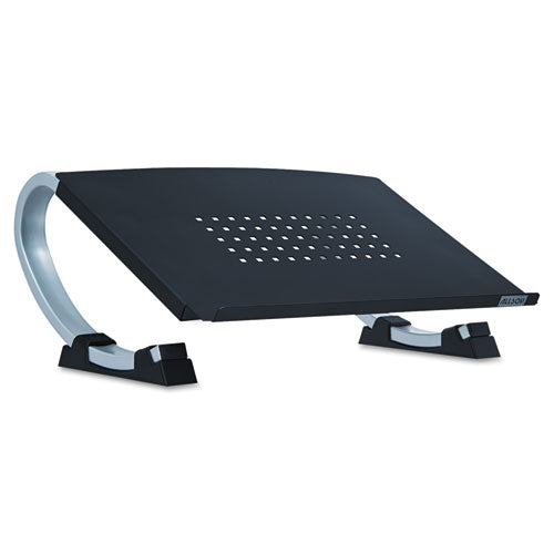 Redmond Adjustable Curve Notebook Stand, 15" X 11.5" X 6", Black/silver, Supports 40 Lbs