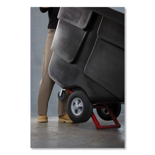 Rotomolded Tilt Truck, 202 Gal, 450 Lb Capacity, Plastic, Black