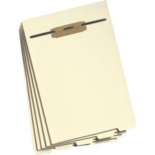 Smead 1/5 Tab Cut Letter Recycled Classification Folder - 8 1/2" X 11" - 1/2" Expansion - 1 X 2B Fastener(s) - 2" Fastener Capacity For Folder - Assorted Position Tab Position - 1 Divider(s) - Manila - 10% Recycled - 50 / Pack