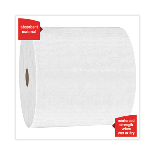 General Clean X60 Cloths, Jumbo Roll, 12.2 X 12.4, White, 1,100/roll