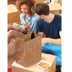 Dubl Life #65 Recycled Regal Shopping Bag Kraft 12" X 9" X 15.75" 1/Cs/200 200/Case