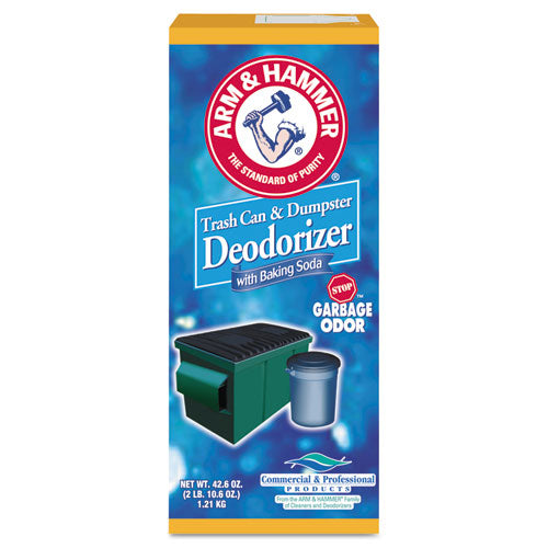 Arm & Hammer™ Trash Can And Dumpster Deodorizer With Baking Soda Sprinkle Top Original Powder 42.6 Oz Box 9/Case
