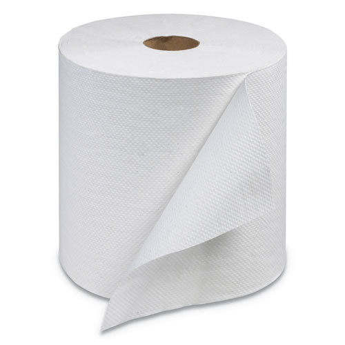 Universal Hand Towel Roll, 1-ply, 7.88" X 800 Ft, White, 6 Rolls/carton