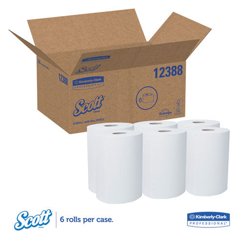 Control Slimroll Towels, Absorbency Pockets, 8" X 580 Ft, White, 6 Rolls/carton