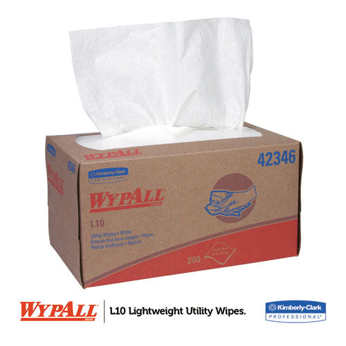 L10 Towels, Pop-up Box, 1-ply, 10.25 X 9, White, 250/box, 24 Boxes/carton