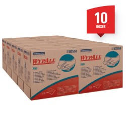 Wypall X50 Disposable Cloths (83550), Strong For Extended Use, Pop-Up Box Sheets / Box, 1,760 Sheets / Case 1760/Case