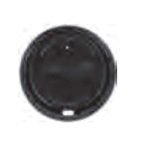 Black Polystyrene Plug-Fit Dome/Sipper Lid For 12 To 20 Oz Insulated Paper Hot Cups 1200/Case