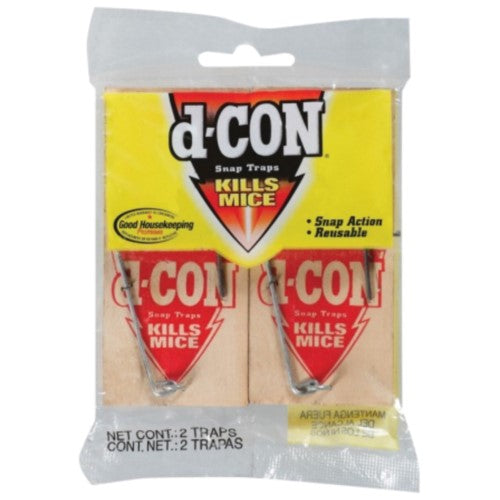 D-Con D-Con Wooden Mouse Snap Traps Beige 1/Cs/72 72/Case