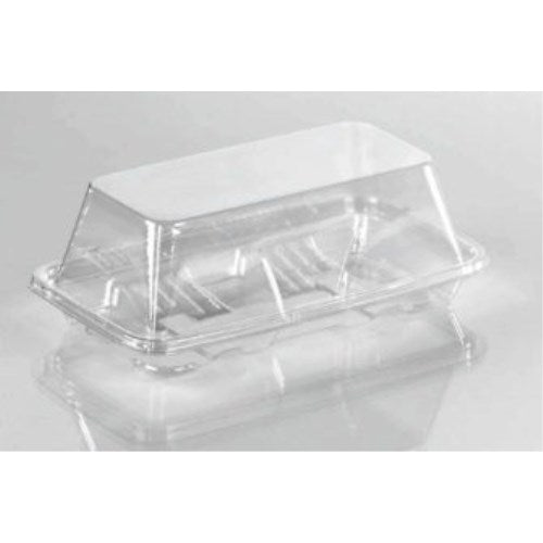 Mini Sub Sandwich Clear Small Pet Container With Lid - 7.89" X 4.92" X 2.80" 252/Case