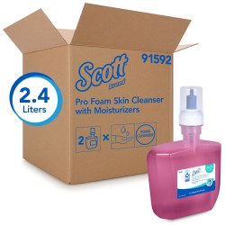 Scott Pro (Formerly Kleenex) Liquid Hand Soap With Moisturizers (91592), Pink, Floral Scent, 1.2L E-Cassette, 2 Bottles / Case - Same Kleenex Quality, Now Scott Branded 2/Case