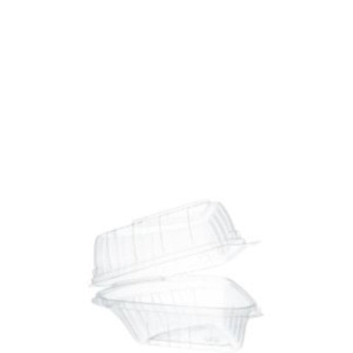 Ops Hinged Pie Wedge Container, Clear 250/Case