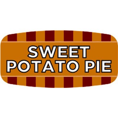 Label - Sweet Potato Pie 4 Color Process/UV 0.625x1.25 In. Rectangular 1000/Roll