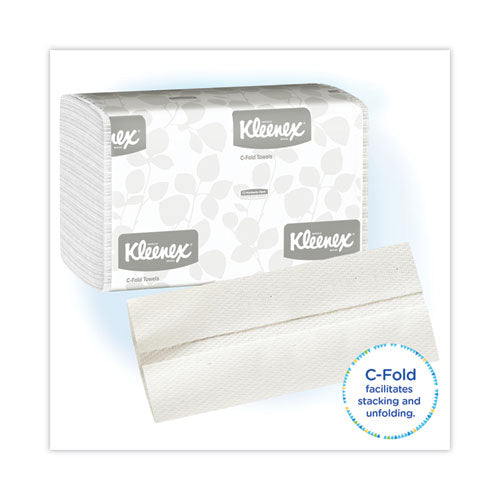 Kleenex C-fold Paper Towels 1-ply 10.13x13.15 White 150/pack 16 Packs/Case