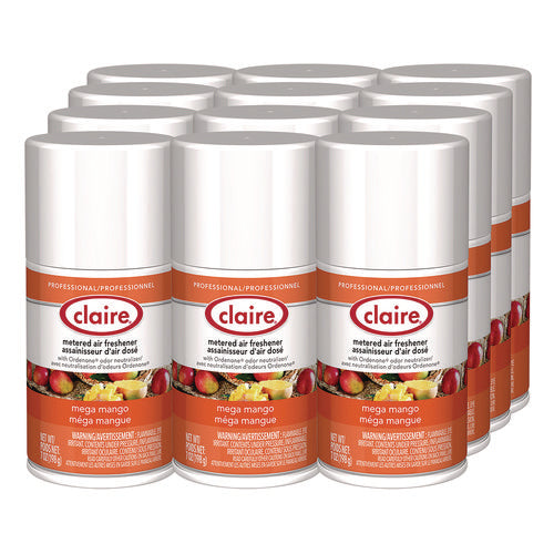Claire Metered Air Freshener Mango 11 Oz Aerosol Spray 12/Case