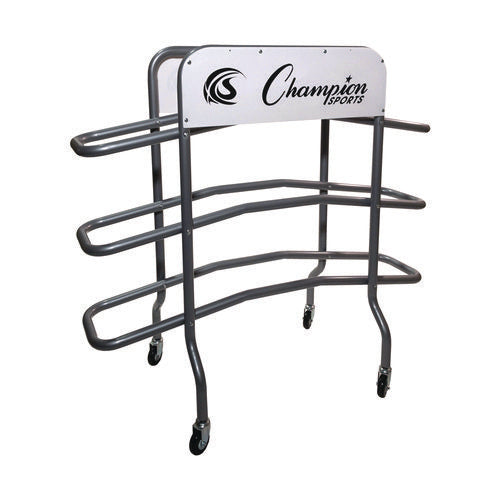 Champion Sports 3-tier Pro Basketball Rack Metal 220 Lb Capacity 8x60x48 Silver