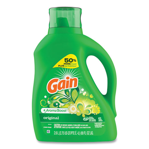Gain Liquid Laundry Detergent Gain Original Scent 88 Oz Pour Bottle 4/Case