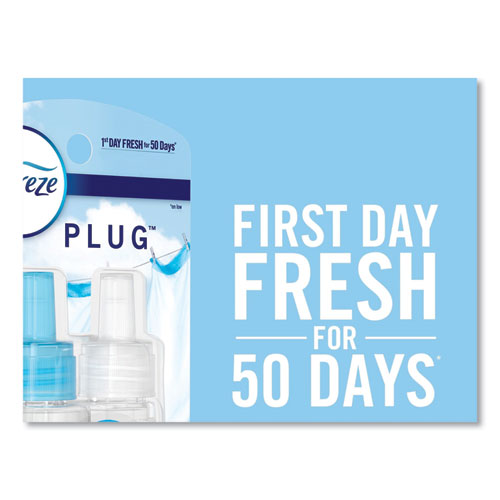 Febreze Plug Air Freshener Refills Gain Original 2.63 Oz 3 Pack 3 Packs/Case