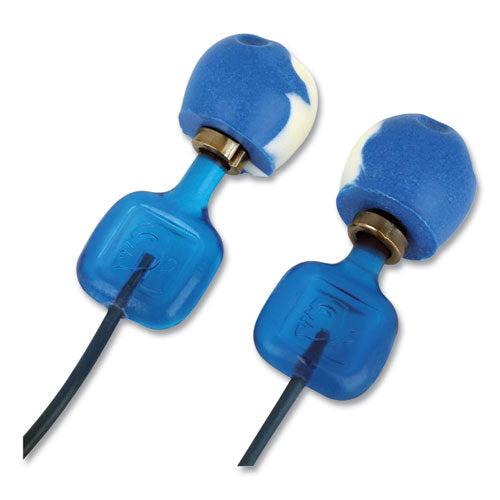 Howard Leight By Honeywell Trustfit Trak Detectable Reusable Corded Foam Earplugs One Size Fits Most 29 Db Nrr Blue 1000/Case
