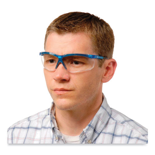 Honeywell Uvex™ Genesis Safety Eyewear Translucent Blue/black Frame Clear Lens