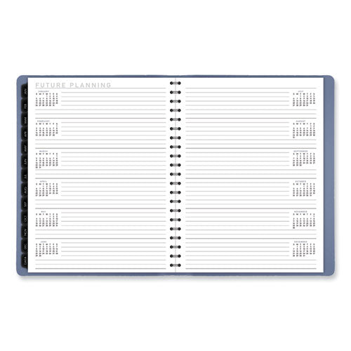 AT-A-GLANCE Contemporary Weekly/monthly Planner 11.38x9 Slate Blue Cover 12-month (jan To Dec): 2024