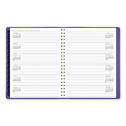 AT-A-GLANCE Contemporary Weekly/monthly Planner 11.38x9 Purple Cover 12-month (jan To Dec): 2024