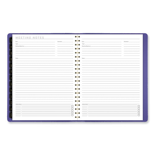 AT-A-GLANCE Contemporary Weekly/monthly Planner 11.38x9 Purple Cover 12-month (jan To Dec): 2024