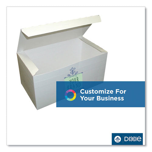 Dixie Tuck-top One-piece Paperboard Take-out Box 9x5x3 White Paper 250/Case