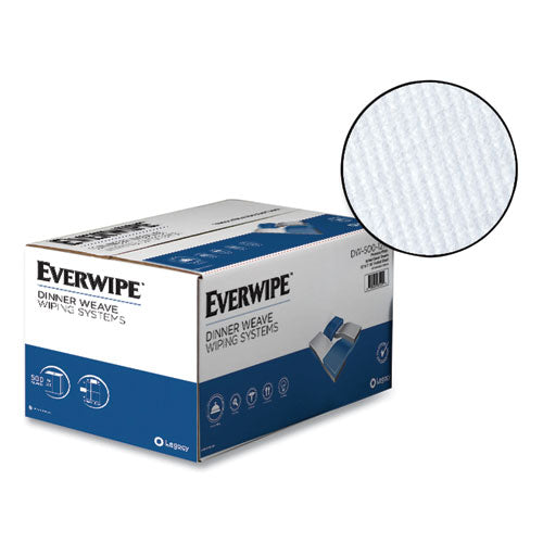 Everwipe™ Premium Guest Towel Napkins 2-ply 12"x17" White 100/pack 5 Packs/Case