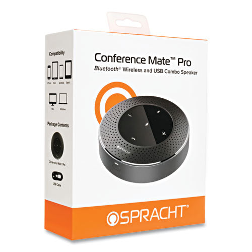 Spracht Conference Mate Pro Bluetooth And Usb Wireless Speaker Black