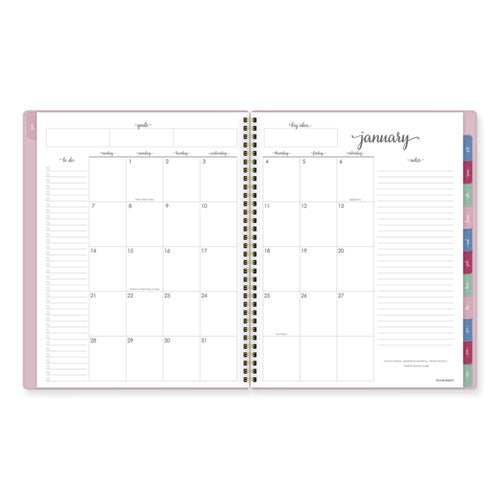 AT-A-GLANCE Harmony Weekly/monthly Poly Planner 11x9.38 Pink Cover 13-month (jan To Jan): 2024 To 2025