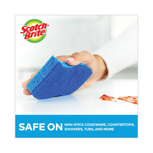 Scotch-Brite Non-scratch Multi-purpose Scrub Sponge 4.4x2.6 0.8" Thick Blue 9/pack