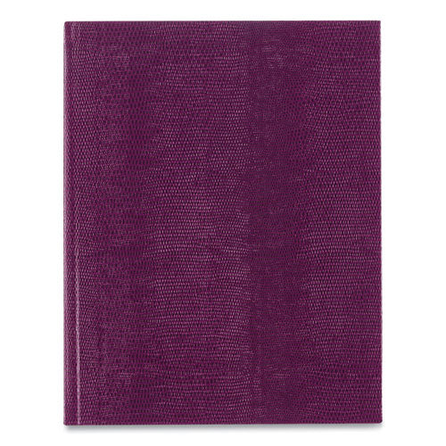 Blueline Executive Notebook With Ribbon Bookmark1 Subject Medium/college Rule Grape Cover (75) 10.75x8.5 Sheets