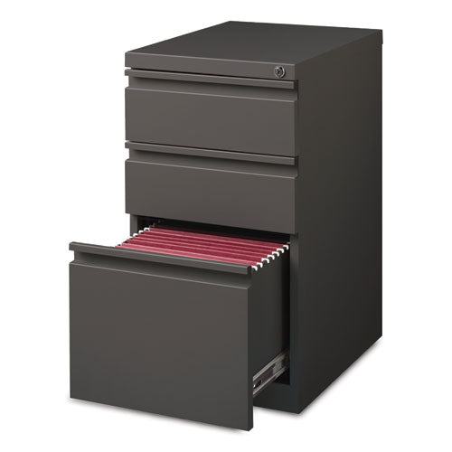 Hirsh Industries Full-width Pull 20 Deep Mobile Pedestal File Box/box/file Letter Medium Tone 15x19.88x27.75