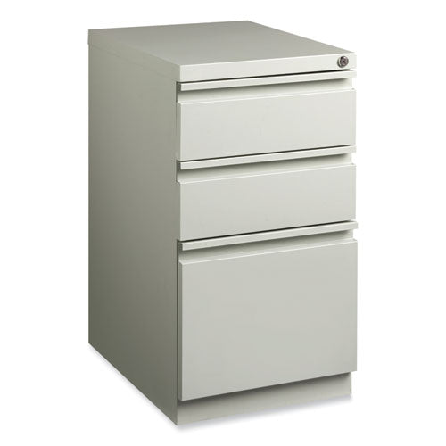 Hirsh Industries Full-width Pull 20 Deep Mobile Pedestal File Box/box/file Letter Lt Gray 15x19.88x27.75