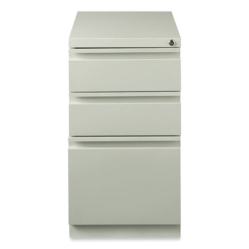 Hirsh Industries Full-width Pull 20 Deep Mobile Pedestal File Box/box/file Letter Lt Gray 15x19.88x27.75