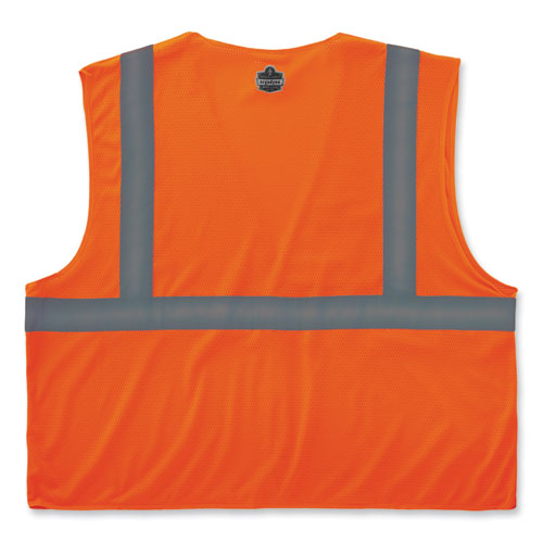 Ergodyne Glowear 8210hl-s Single Size Class 2 Economy Mesh Vest Polyester 2x-large Orange