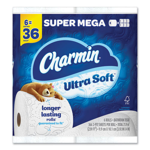 Charmin Ultra Soft Bathroom Tissue Septic-safe 2-ply White 336 Sheets/roll 18 Rolls/Case
