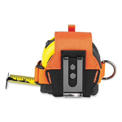 Ergodyne Squids 3770 Belt Clip Tape Measure Holder Large 3.62x7.25x2.5 Polyester Orange