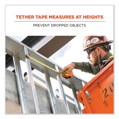 Ergodyne Squids 3770 Belt Clip Tape Measure Holder Large 3.62x7.25x2.5 Polyester Orange