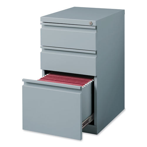 Hirsh Industries Full-width Pull 20 Deep Mobile Pedestal File Box/box/file Letter Platinum 15x19.88x27.75